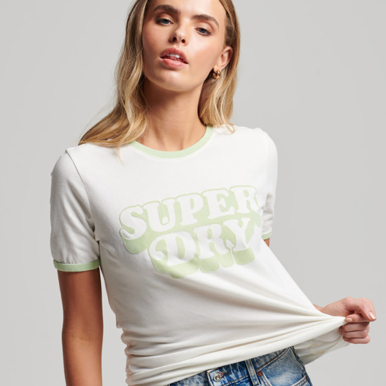 Superdry Γυναικεία κοντομάνικη μπλούζα Vintage Cooper Classic - T-Shirt